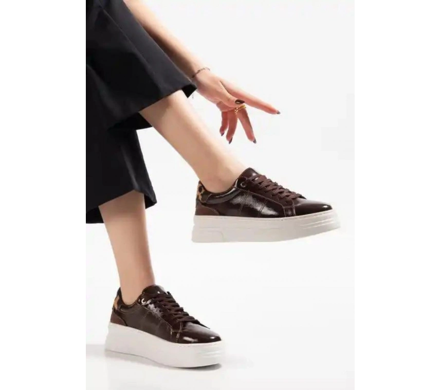 Jetan Kahverengi Rugan Bağcıklı Spor Ayakkabı