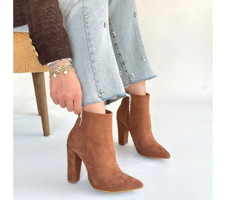 Loora Vizon Süet Topuklu Bot