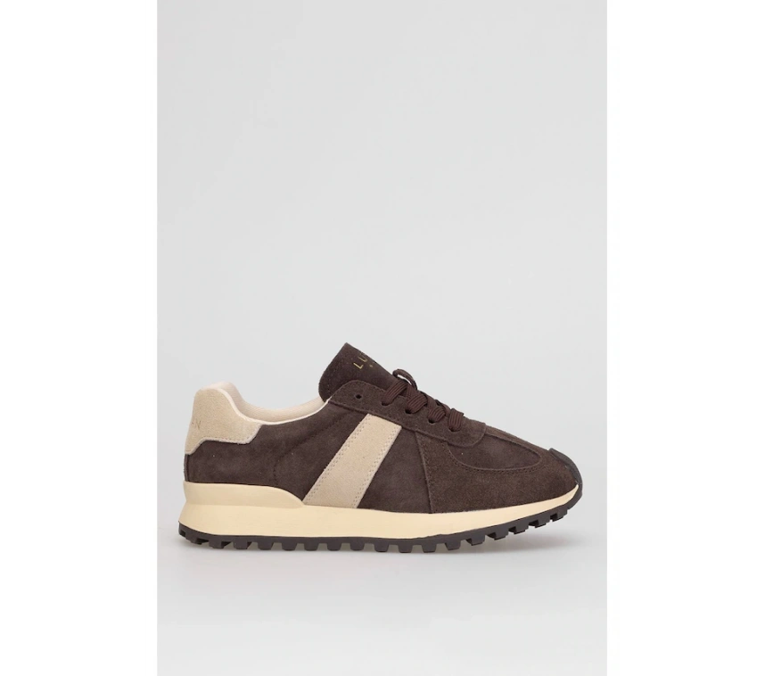 LUFIAN DORIS KADIN HAKİKİ DERİ GÜNLÜK SPOR AYAKKABI KAHVE