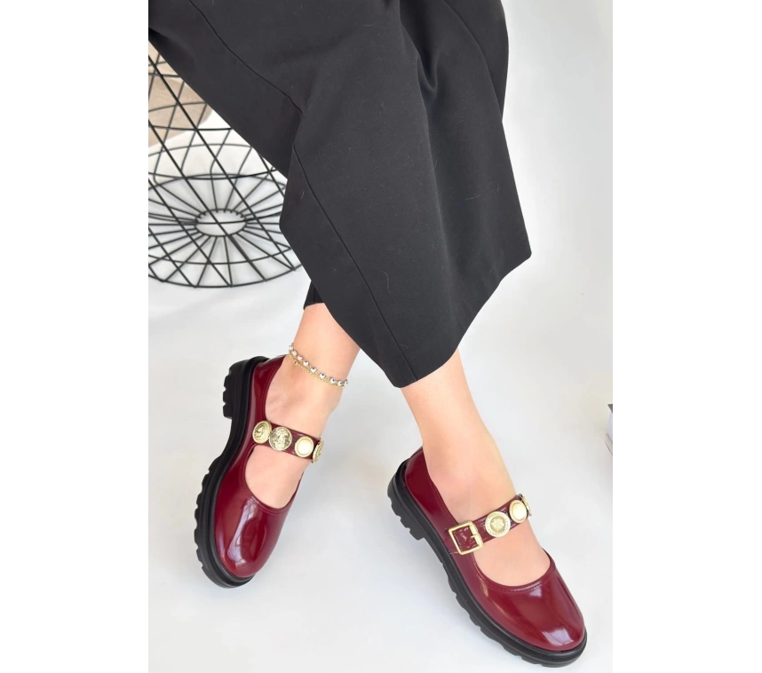 Okira Bordo Rugan Oxford Ayakkabı