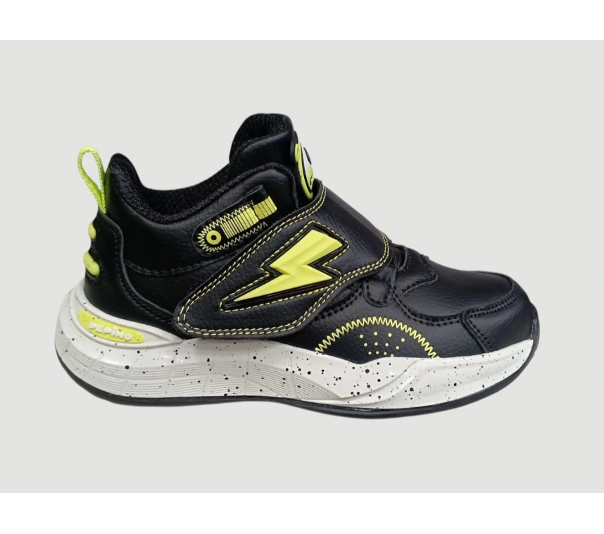 PEPİNO FK25-1828 FİLET ORTOPEDİ SPOR AYAKKABI SİYAH FOSFOR SARI