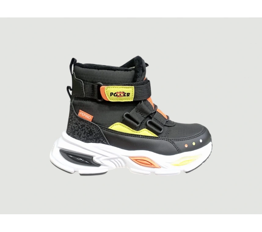 PEPİNO FK25-2087 FİLET ORTOPEDİ KAR BOTU SİYAH FOSFOR SARI