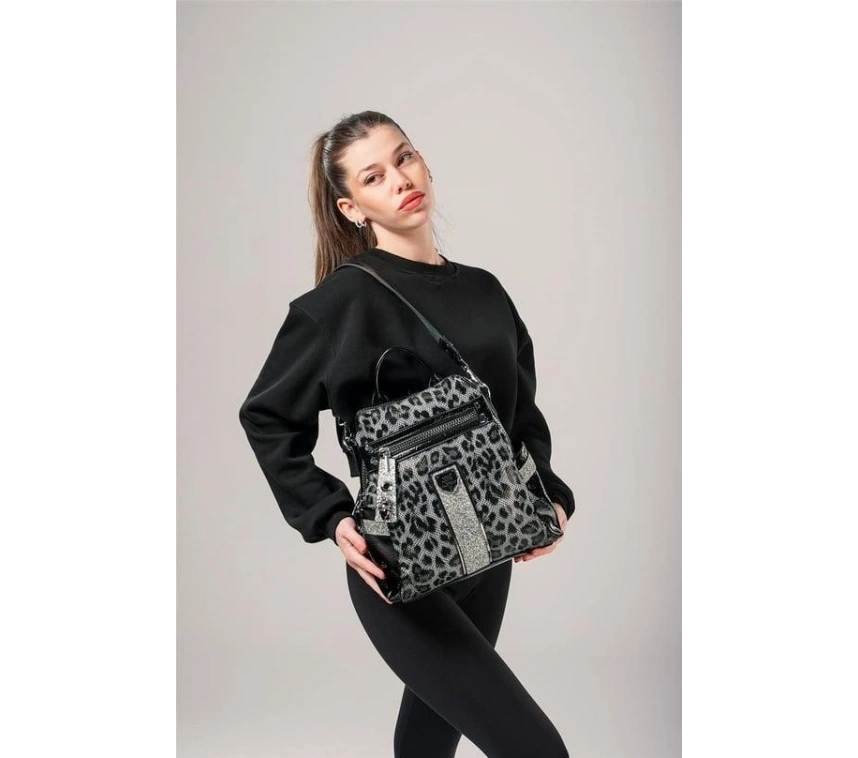 Poge Gri Cilt Kol Ve Sırt Çantası