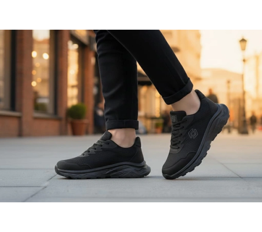 SCOOTER M2017TS DERİ ERKEK GÜNLÜK AYAKKABI SİYAH