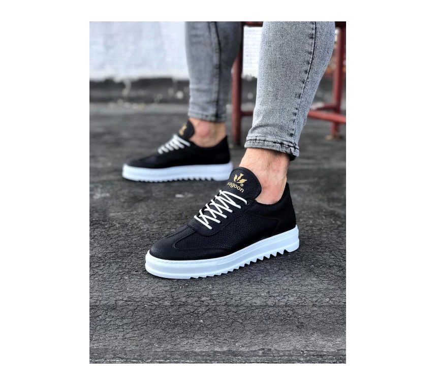 WG022 Siyah Erkek Casual Ayakkabı