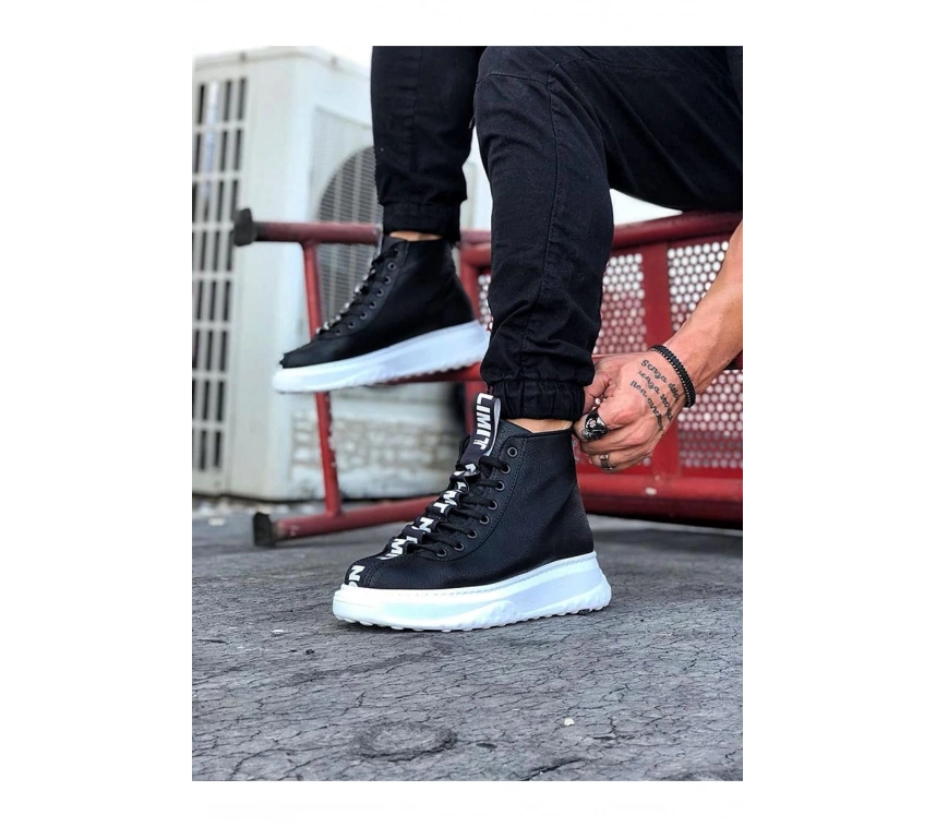 WG03 Siyah Casual Erkek Yarım Bilek Bot