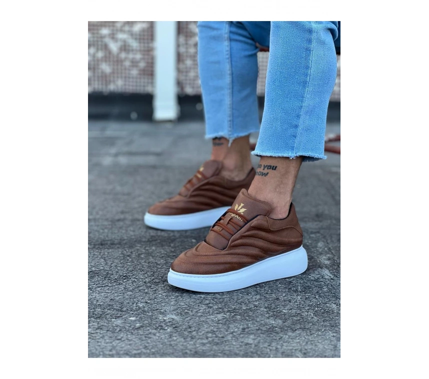 WG094 Taba Cilt Erkek Casual Ayakkabı