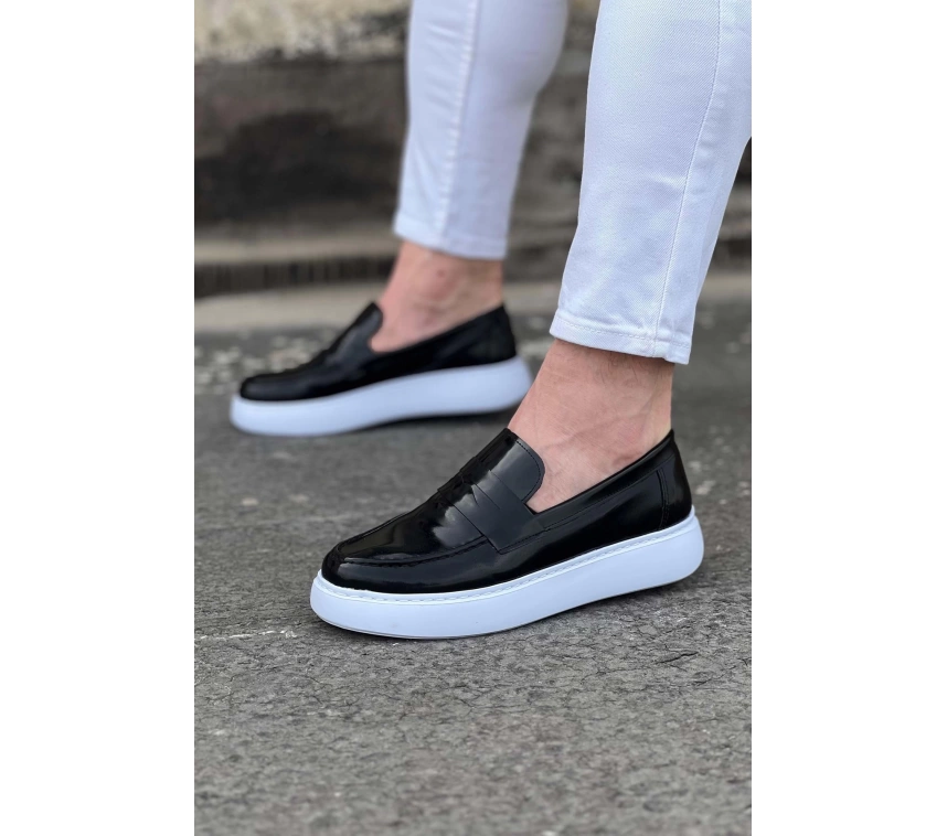 WG161 Siyah Rugan Erkek Casual Ayakkabı