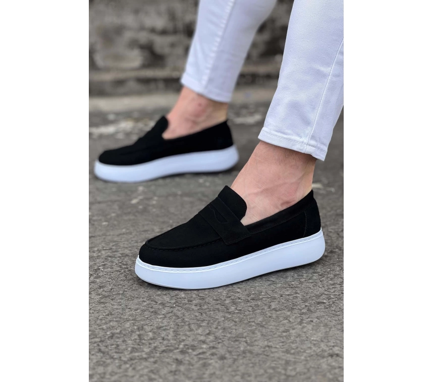 WG161 Siyah Süet Erkek Casual Ayakkabı