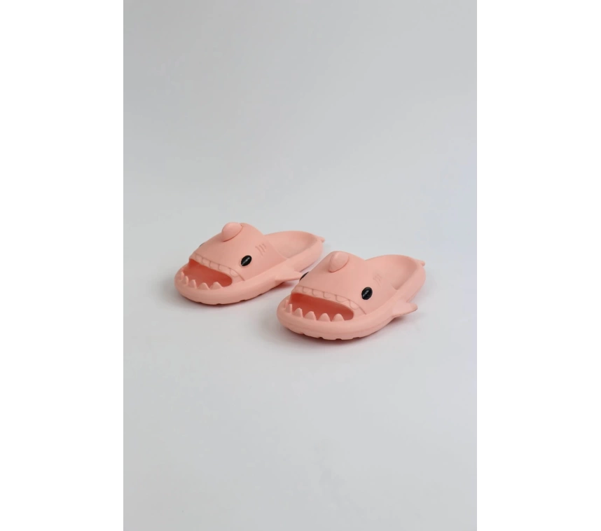 WG500 Köpekbalığı Pembe Unisex Tam Ortopedik Terlik Shark Slides