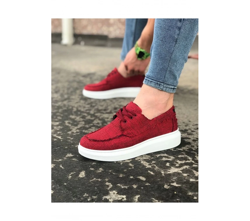 WG503 Bordo Erkek Günlük Ayakkabı