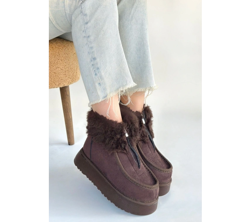 Zinya Kahverengi Süet Bot