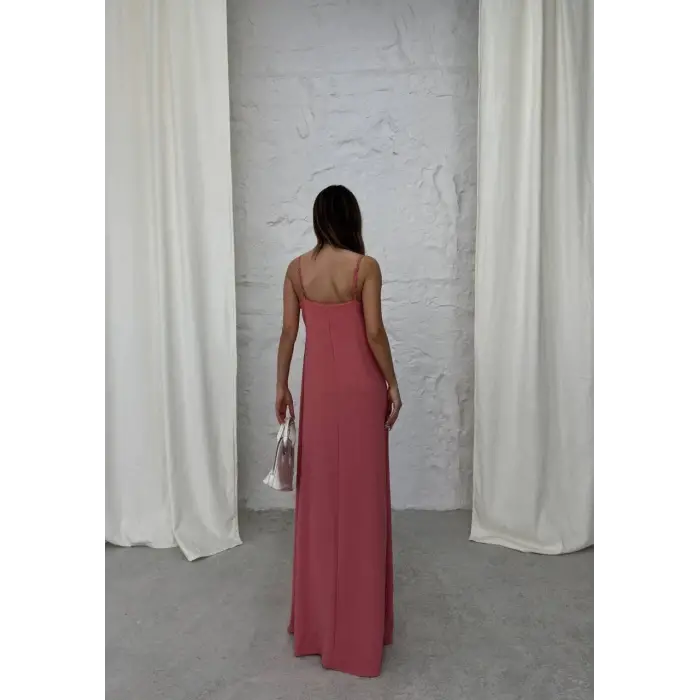 Aerobin uzun elbise pembe pt