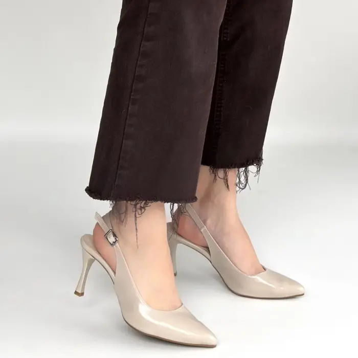 Uster Bej Rugan Topuklu Ayakkabı