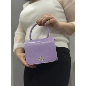 Lila cilt krash çanta