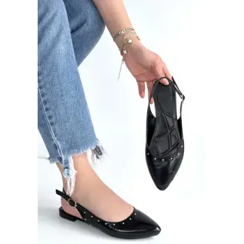 Lowwi Siyah Rugan Babet Ayakkabı