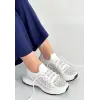Ceas Beyaz Triko Bağcıklı Spor Ayakkabı