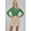 Tek Omuz İpli Bluz Yeşil T4328