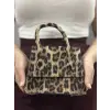 luxe leopar cilt çanta