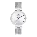 Ferro Silver Wicker Cord Womens Wristwatch F40087C-A