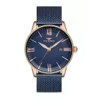 Ferro Navy Blue Wicker Cord Mens Wristwatch F11182C-T