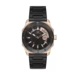 Ferro Black Steel Cord Mens Wristwatch F11198A-R