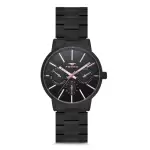 Ferro Black Steel Cord Womens Wristwatch F21072A-G