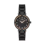 Ferro Black Steel Cord Womens Wristwatch F40097A-G