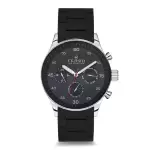 Ferro Black Silicone Cord Womens Wristwatch FM61283-494-A