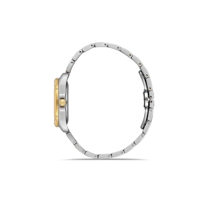 Ferro Sarı ve Gümüş Çelik Kordon Kadın Kol Saati FL43008A-D 3ATM Su Geçirmez 2 Yıl Garantili