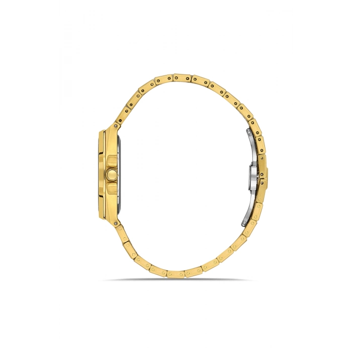 Ferro Sarı Çelik Kordon Kadın Kol Saati FL43007A-B4 3ATM Su Geçirmez 2 Yıl Garantili HediyePaketli