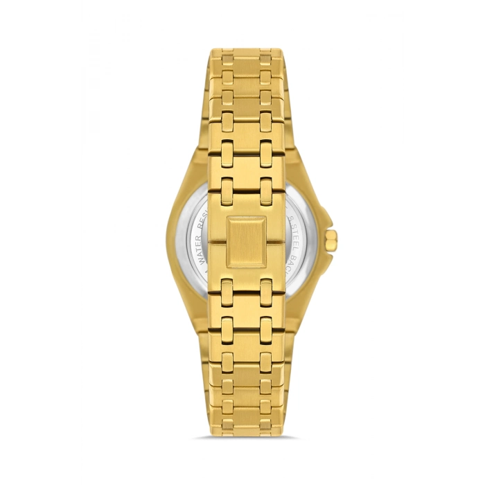 Ferro Sarı Çelik Kordon Kadın Kol Saati FL43007A-B4 3ATM Su Geçirmez 2 Yıl Garantili HediyePaketli