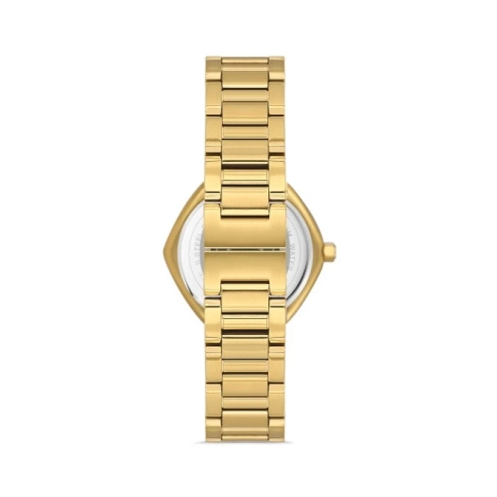 Ferro Sarı Çelik Kordon Kadın Kol Saati FL43006A-B6 3ATM Su Geçirmez 2 Yıl Garantili HediyePaketli