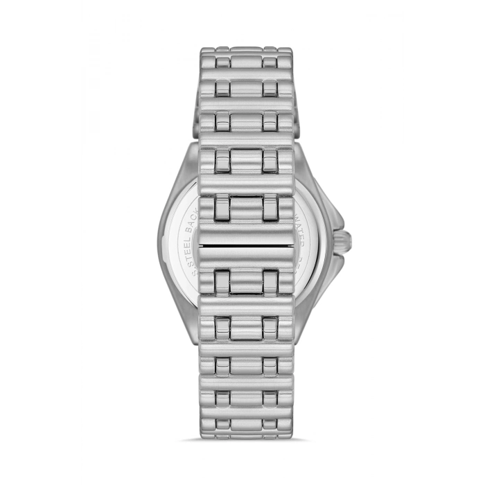 Ferro Gümüş Çelik Kordon Erkek Kol Saati FM43017A-A4 Tüm Fonksiyonlar Aktif 3 ATM Su Geçirmez