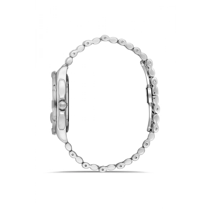 Ferro Gümüş Çelik Kordon Erkek Kol Saati FM43017A-A Tüm Fonksiyonlar Aktif 3 ATM Su Geçirmez