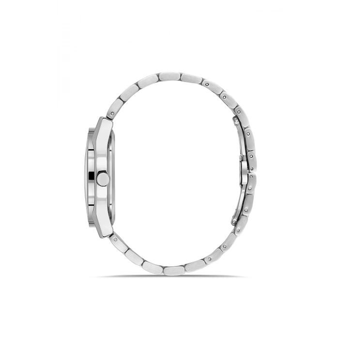 Ferro Gümüş Çelik Kordon Erkek Kol Saati FM43012A-A15 Tüm Fonksiyonlar Aktif 3 ATM Su Geçirmez