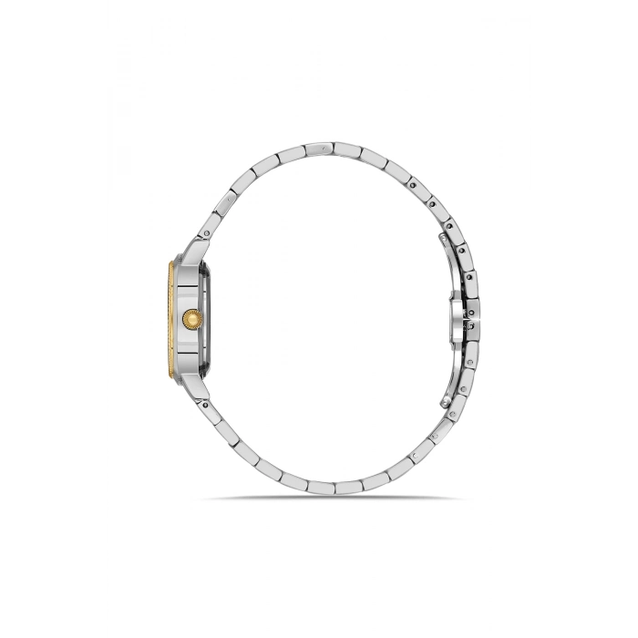 Ferro Sarı ve Gümüş Çelik Kordon Kadın Kol Saati FL43009A-D 3ATM Su Geçirmez 2 Yıl Garantili