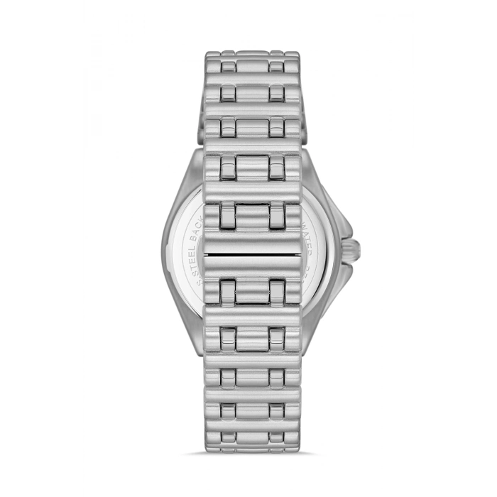 Ferro Gümüş Çelik Kordon Erkek Kol Saati FM43017A-A6 Tüm Fonksiyonlar Aktif 3 ATM Su Geçirmez