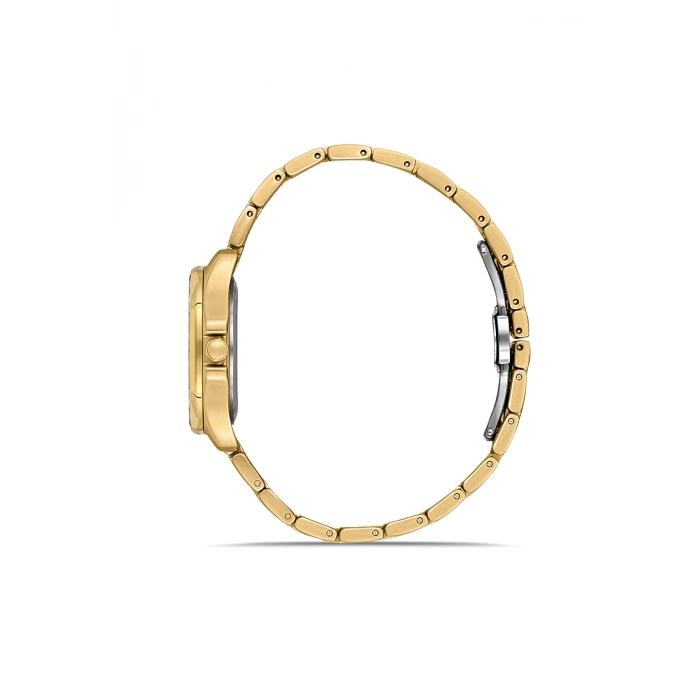 Ferro Sarı Çelik Kordon Kadın Kol Saati FL43008A-B6 3ATM Su Geçirmez 2 Yıl Garantili HediyePaketli