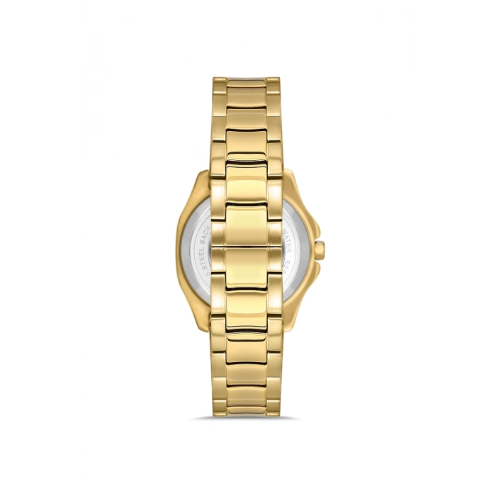 Ferro Sarı Çelik Kordon Kadın Kol Saati FL43008A-B6 3ATM Su Geçirmez 2 Yıl Garantili HediyePaketli