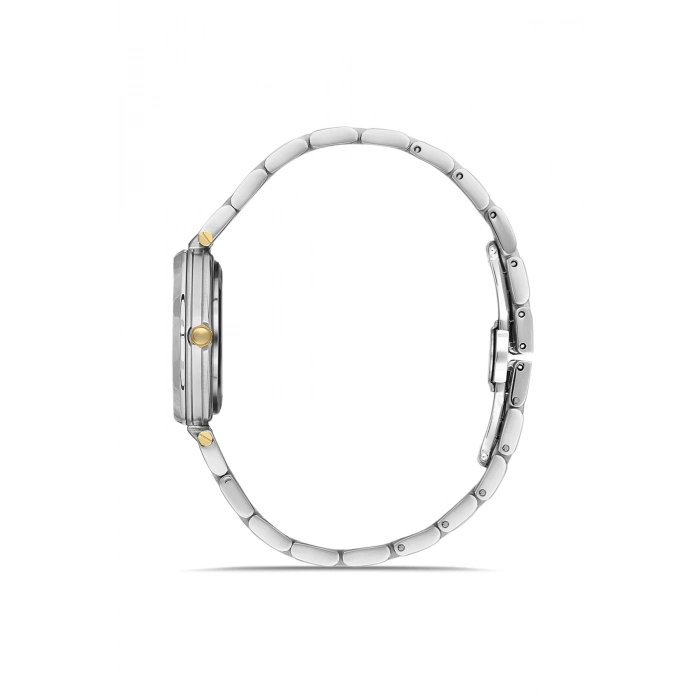 Ferro Sarı ve Gümüş Çelik Kordon Kadın Kol Saati FL43006A-D 3ATM Su Geçirmez 2 Yıl Garantili