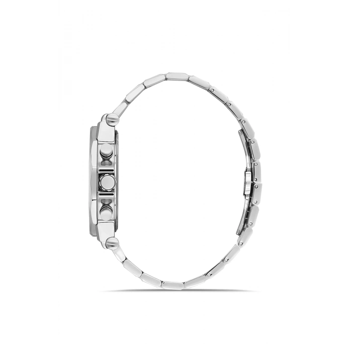 Ferro Gümüş Çelik Kordon Erkek Kol Saati FM43020A-A6 Tüm Fonksiyonlar Aktif 3 ATM Su Geçirmez