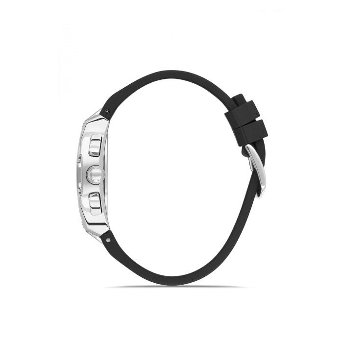 Ferro Siyah Silikon Kordon Erkek Kol Saati FM11527DWT-J2 Fonksiyonları Aktif 3ATM Su Geçirmez