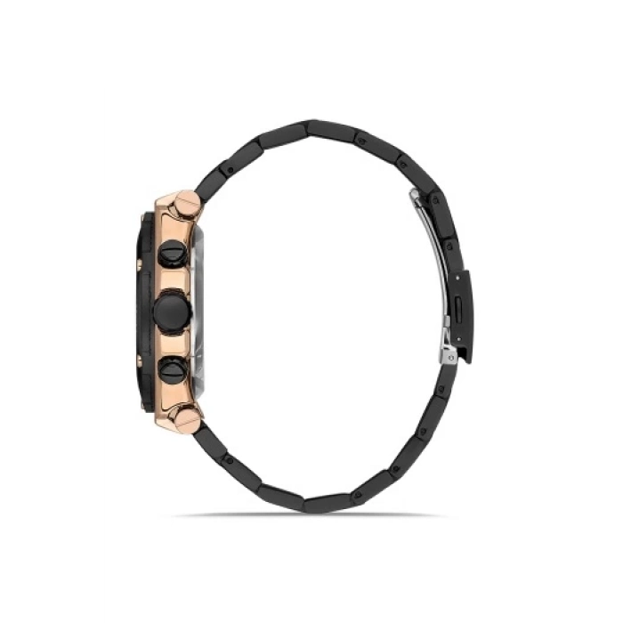 Ferro Siyah Çelik Kordon Erkek Kol Saati FM11397A-R