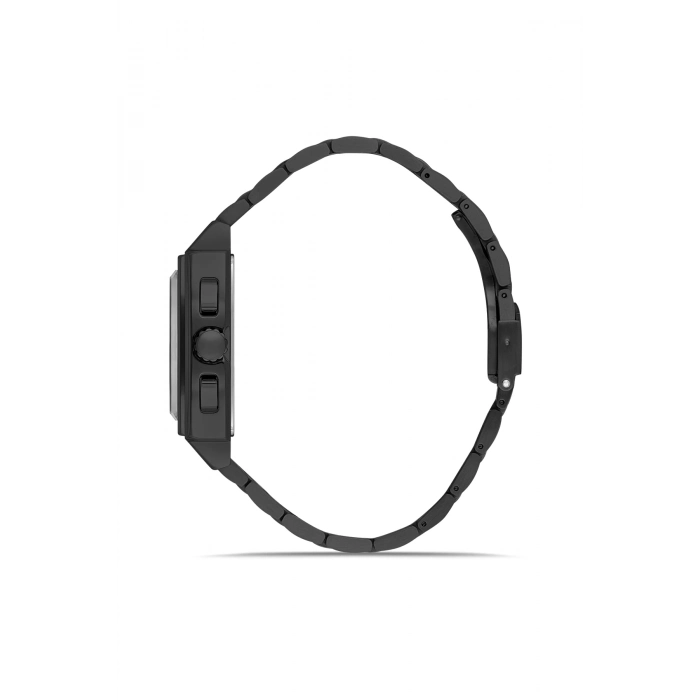 Ferro Siyah Çelik Kordon Erkek Kordl Saata FM11553AWT-G Fonksiyonları Aktif 3 ATM Su Geçirmez