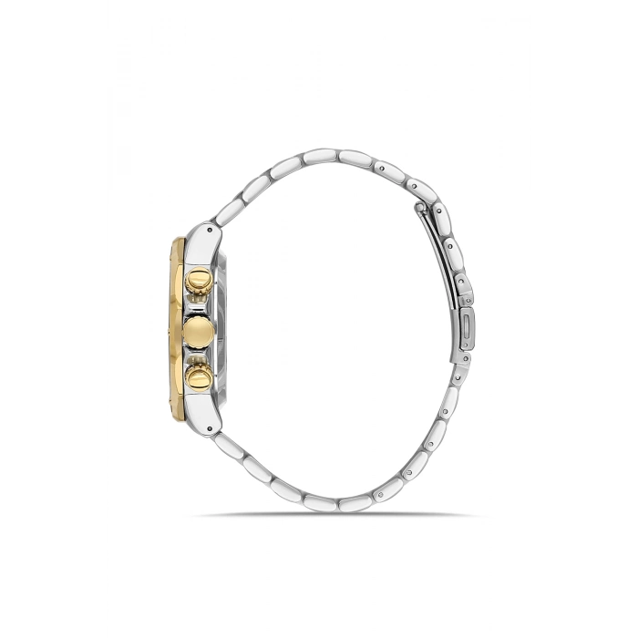 Ferro Sarı/Gümüş Çelik Kordon Erkek Kordl Saata FM11544AWT-D6 Fonksiyonları Aktif 3ATM Su Geçirmez