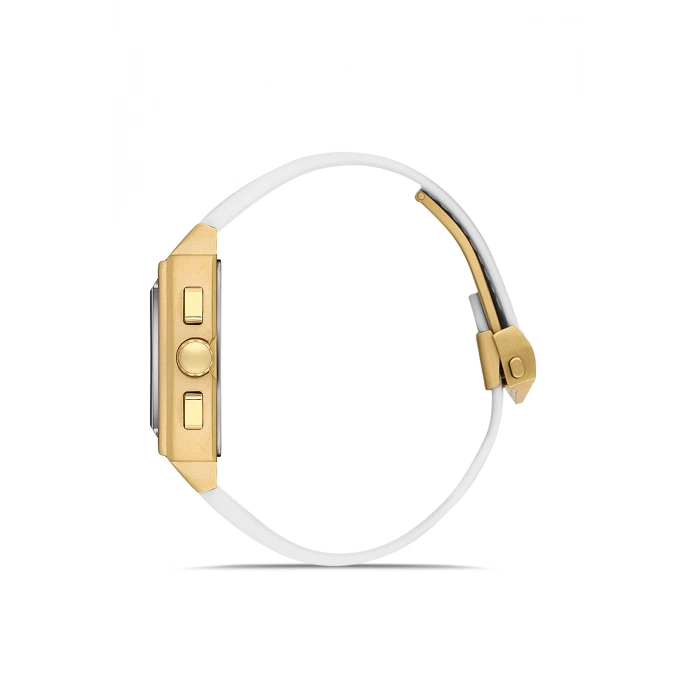 Ferro Beyaz Silikon Kordon Erkek Kol Saati FM11553DWT-D Fonksiyonları Aktif 3 ATM Su Geçirmez