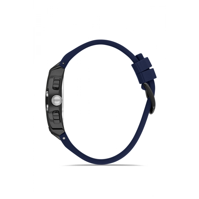 Ferro Lacivert Silikon Kordon Erkek Kol Saati FM11527DWT-ZA3 Fonksiyonları Aktif 3ATM Su Geçirmez