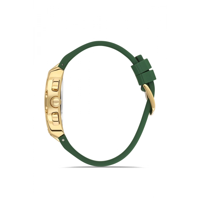 Ferro Yeşil Silikon Kordon Erkek Kol Saati FM11527DWT-ZR6 Fonksiyonları Aktif 3ATM Su Geçirmez