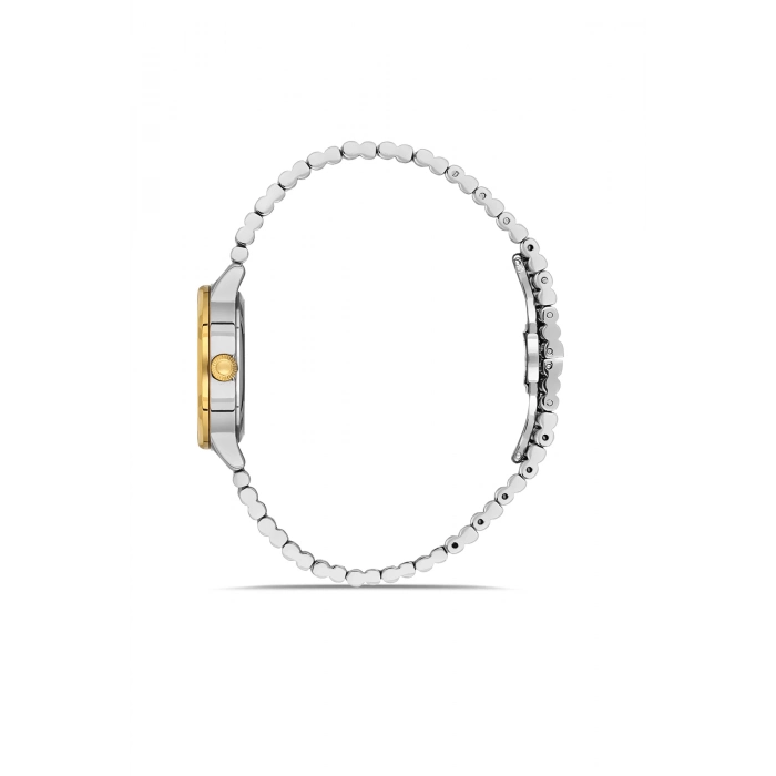 Ferro Sarı ve Gümüş Çelik Kordon Kadın Kol Saati FL43010A-D3